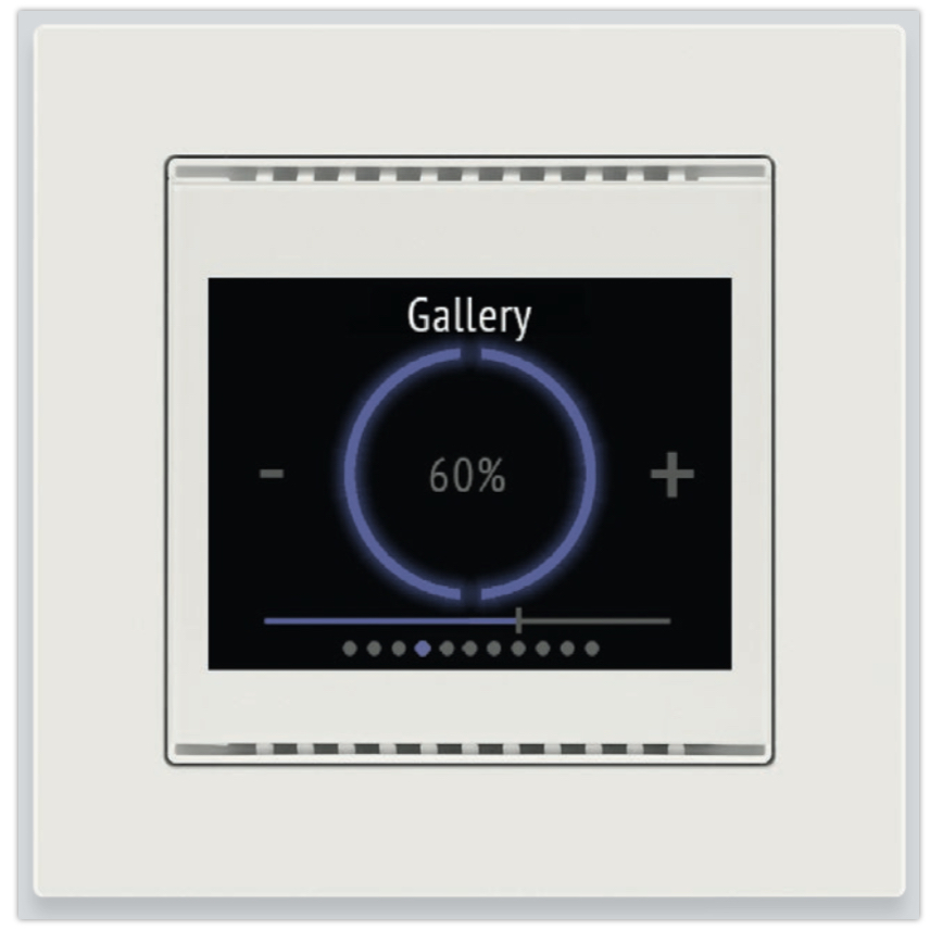 Elsner CO2センサー内蔵タッチパネル　Cala Touch KNX AQS/TH