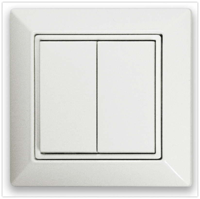 EnOcean Easyfit Single ダブルロッカー壁面スイッチ(BLE)