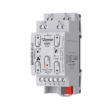 Zennio KNX MINiBOX 45 v2 (4 Digital Output + 5 Digital&Analog Input)