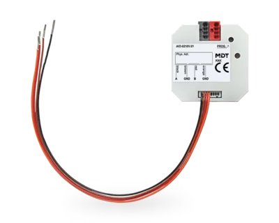 KNX Analog I/O 2-channel, flush mounted, 0 - 10 V, switchable In-/Output