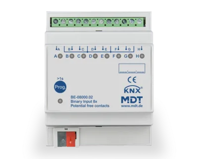 KNX Binary Input 8-channel, 4 SU MDRC, Potential free version, Secure