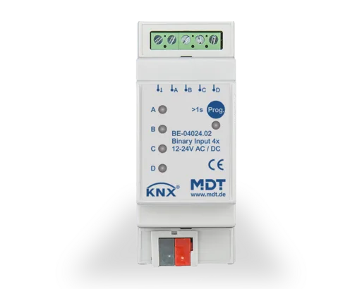 KNX Binary Input 4-channel, 2 SU MDRC, Inputs 24 V AC/DC, Secure