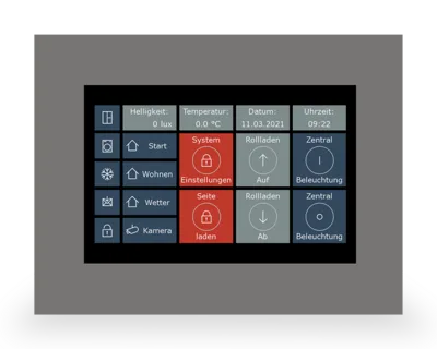 KNX Touch Panel VisuControl, Display 17.7 cm / 7 inch