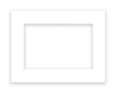 MDT Glass frame white to fit 17,7 cm / 7 Inch Touchpanel