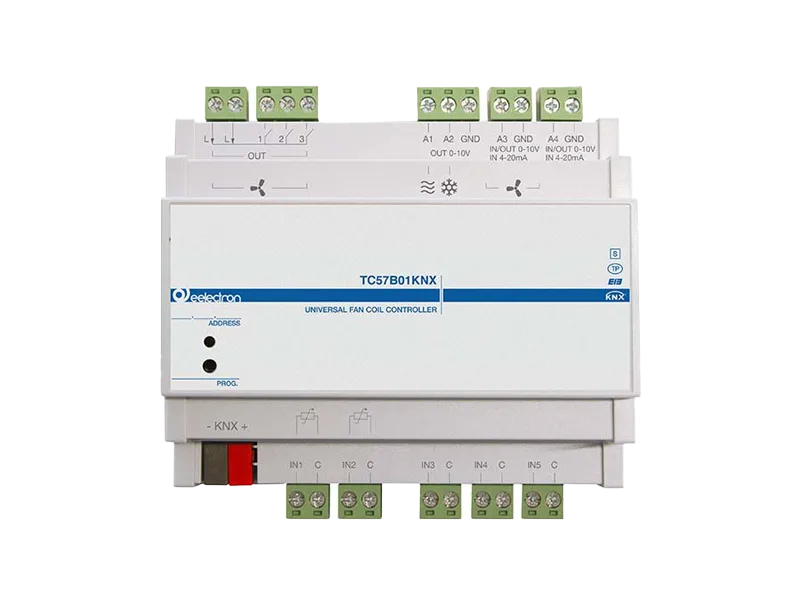 Universal Fancoil Controller - 4 X 0-10 V - 5 In - 3 Out