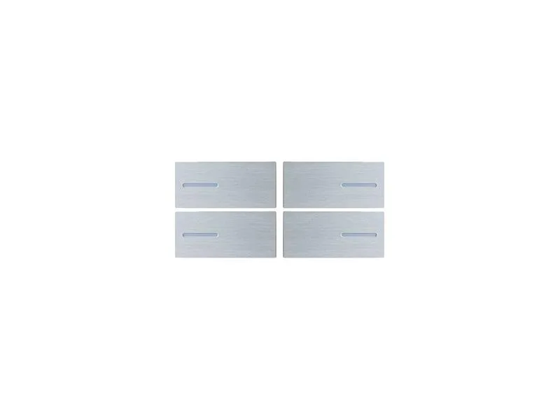 Kit 4 Buttons Metal Silver