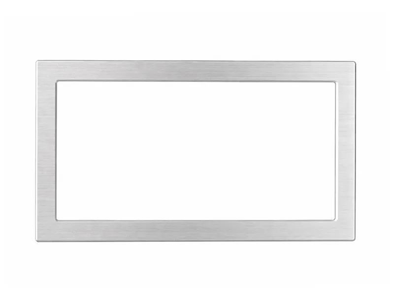 Cover Frame Double 2X71 Metal Silver