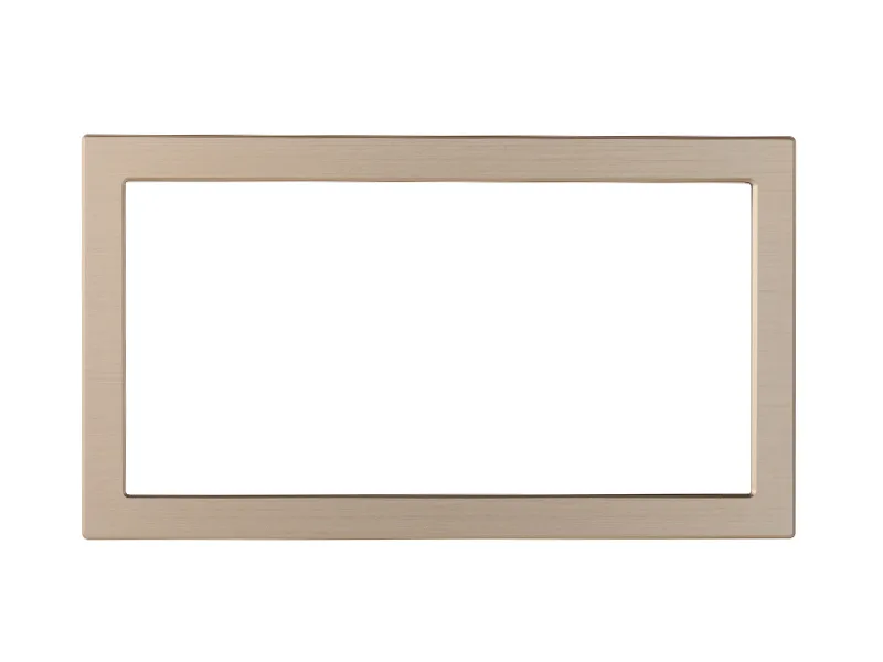 Cover Frame Double 2X71 Metal Champagne