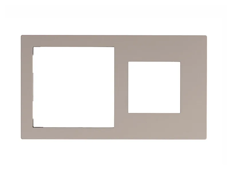 Cover Frame Double 71+45 Fenix Beige 0748