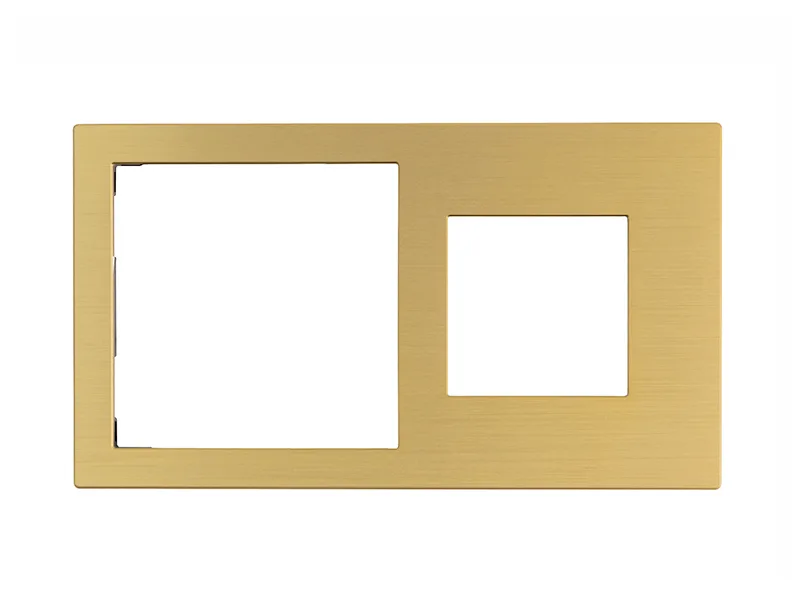 Cover Frame Double 71+45 Metal Gold