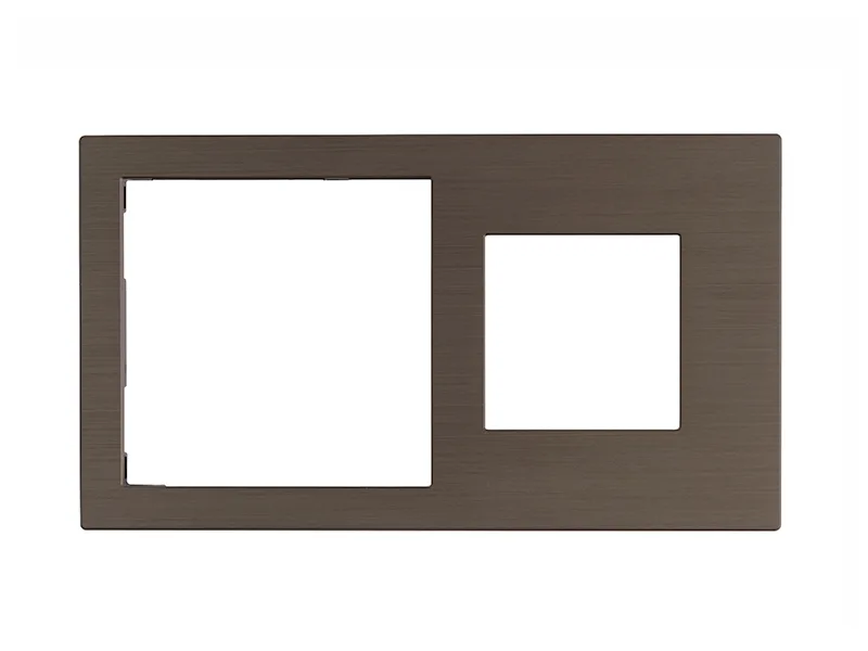 Cover Frame Double 71+45 Metal Bronze