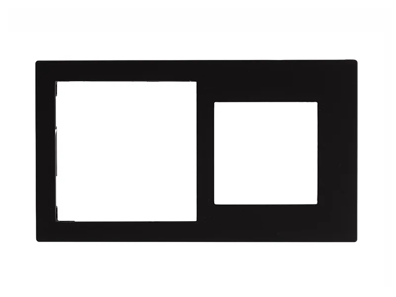 Cover Frame 71+55 Painted Plastic Black