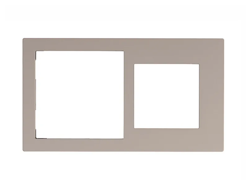 Cover Frame Double 71+55 Fenix Beige 0748