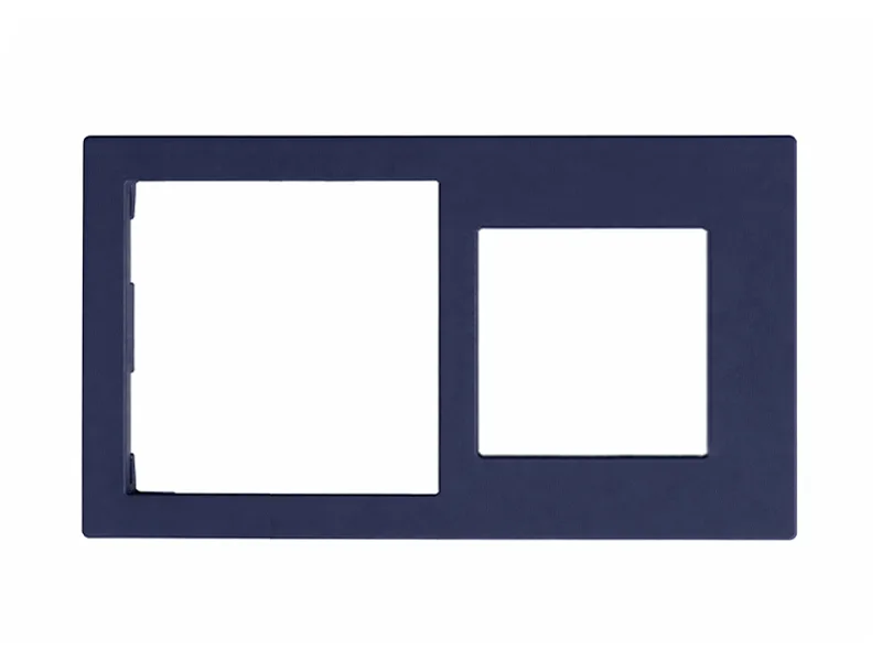 Cover Frame Double 71+55 Fenix Blue 0754