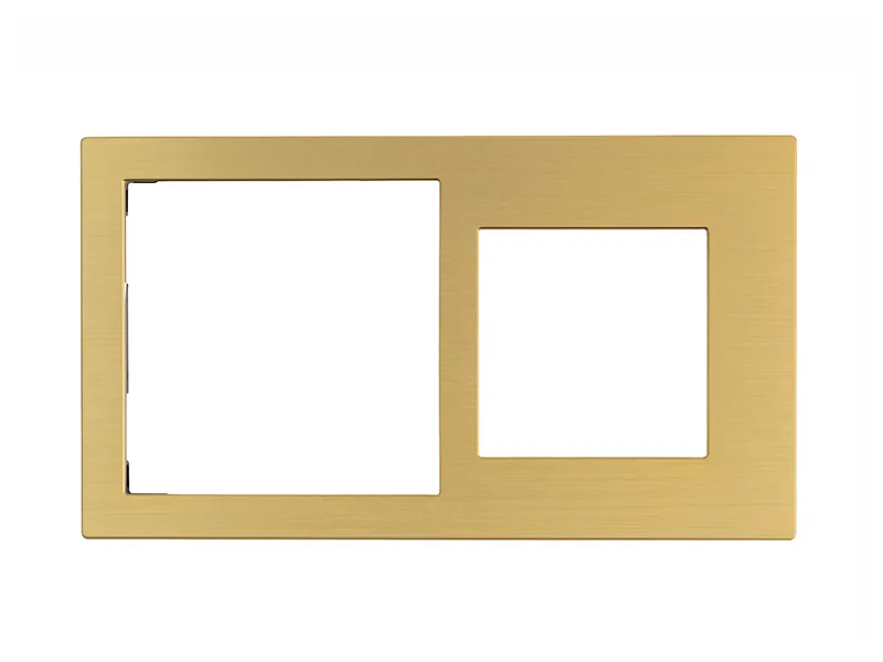 Cover Frame Double 71+55 Metal Gold