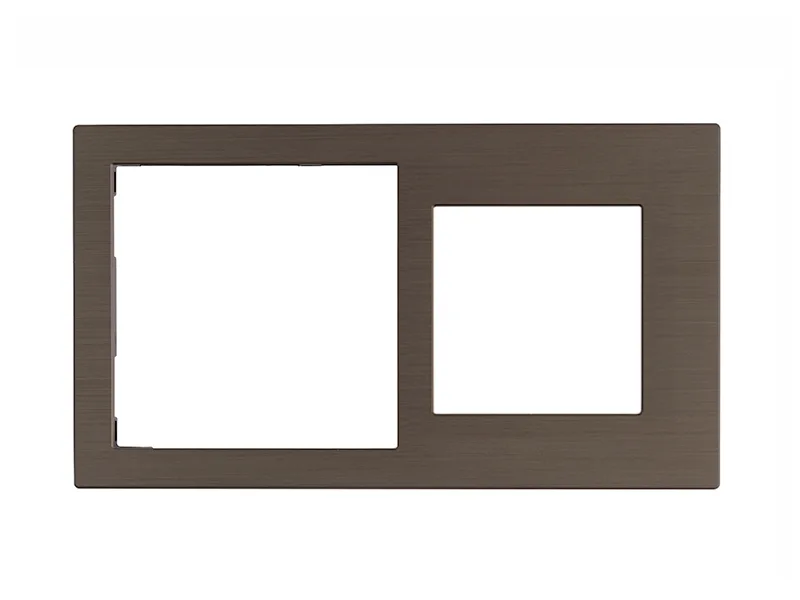 Cover Frame Double 71+55 Metal Bronze