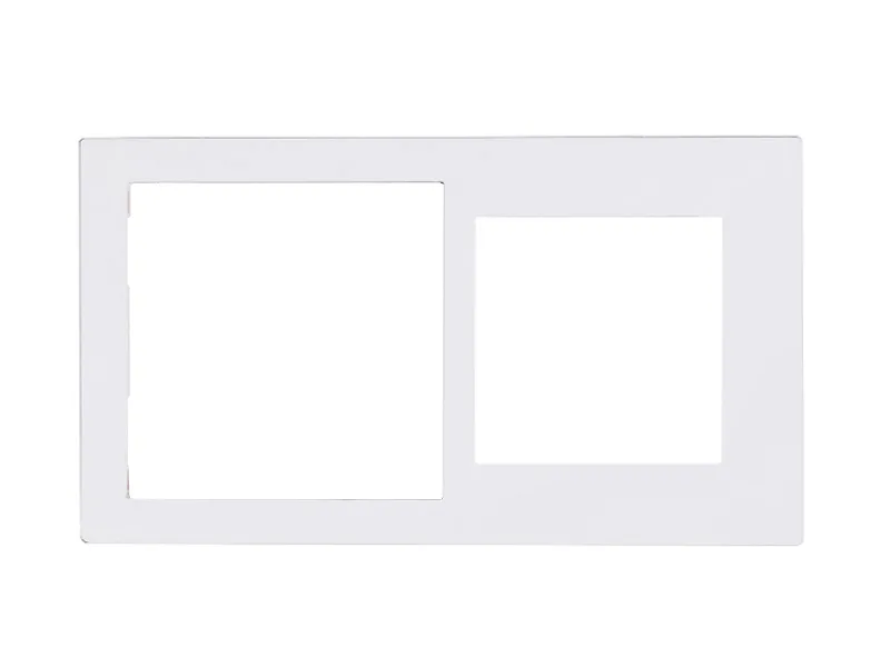 Cover Frame 71+60 Painted Plastic Helvetia White