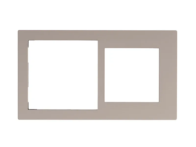 Cover Frame Double 71+60 Fenix Beige 0748