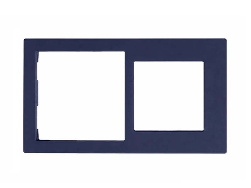 Cover Frame Double 71+60 Fenix Blue 0754