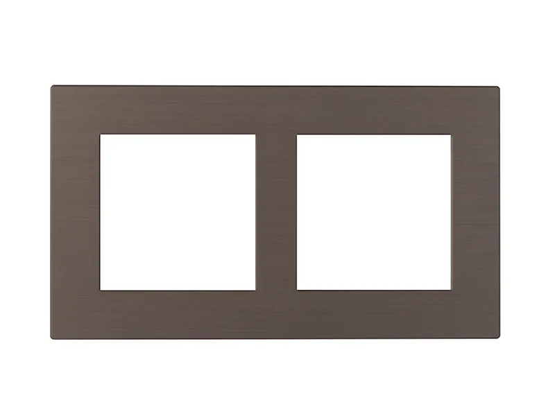 Cover Frame Double 2X55 Metal Bronze