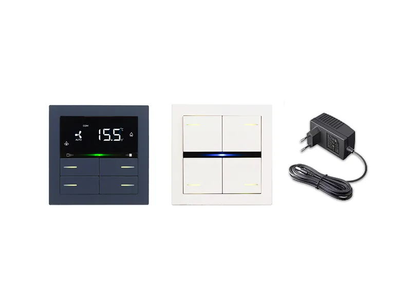 Frame Po71A01Fx-0754) + Switch So08A01Knx (Kit 4 Buttons Bk04Fx-0030, Frame