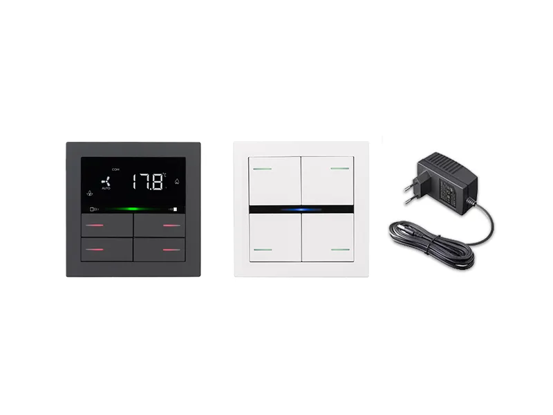 Frame Po71A01Fx-0720) + Switch So08A01Knx (Kit 4 Buttons Bk04Fx-0032, Frame